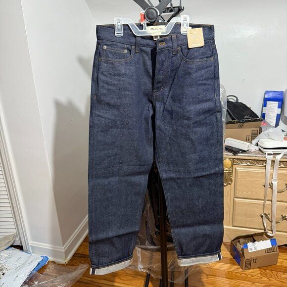 Madewell Vintage Relaxed Straight Jeans in Raw Selvedge